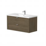 Apatinė spintelė Rustic 105cm pločio, 54cm gylio dūminio ąžuolo faneruotė 